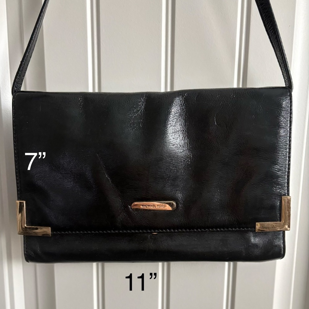 Michael Kors Black Leather Y2K Shoulder Bag - Picture 4 of 6